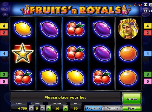 Automat do gry Fruits'n Royals Deluxe