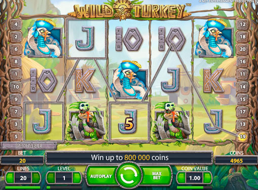 Automat do gry Wild Turkey na prawdziwe pieniądze