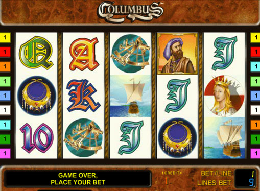 Automat online Columbus graj za pieniądze