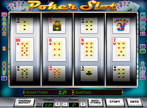 Automat online Poker Slot graj za pieniądze