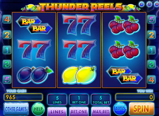 Automaty Thunder Reels graj za pieniądze