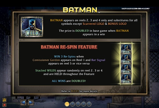 Dziki znak i funkcja bonusowa w Batman