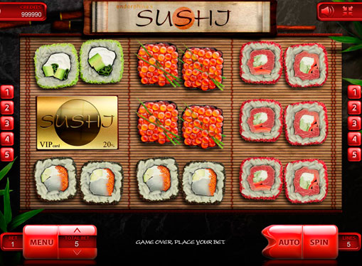 Bębny automatu Sushi